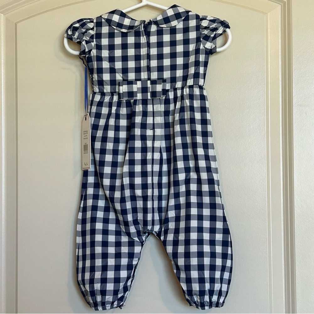 NWT Sz0-3M Classic Prep Wells Gingham Bubble - Picture 4 of 10